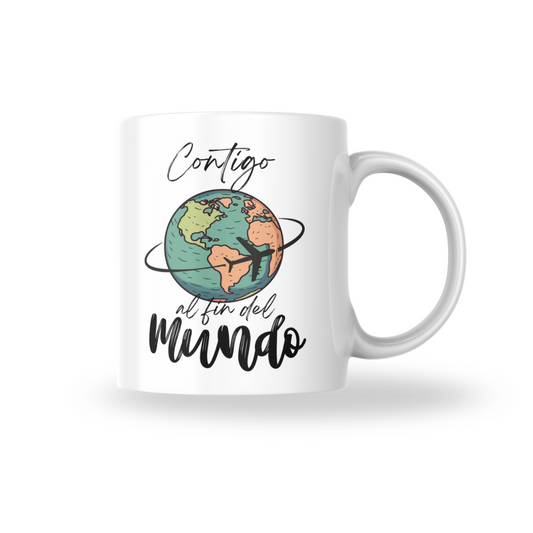 Taza Contigo al fin del mundo