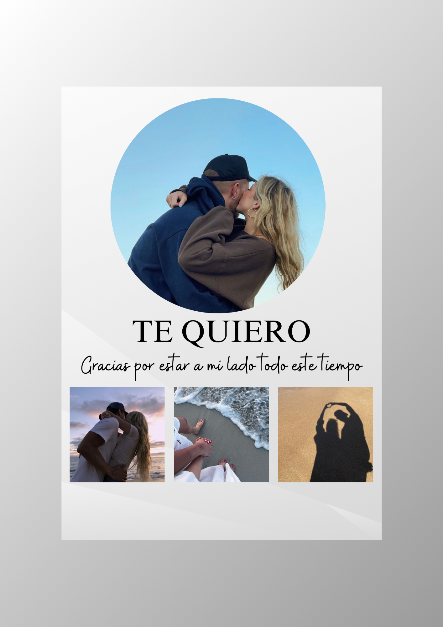 Placa "Te quiero"