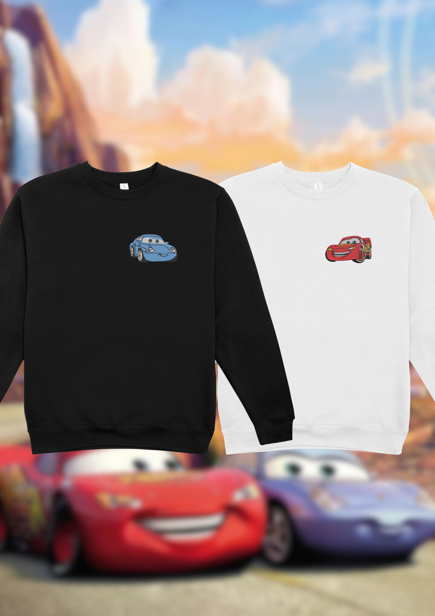 Pack Sudadera Rayo Mcqueen y Sally