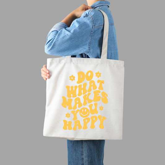 Tote bag happy