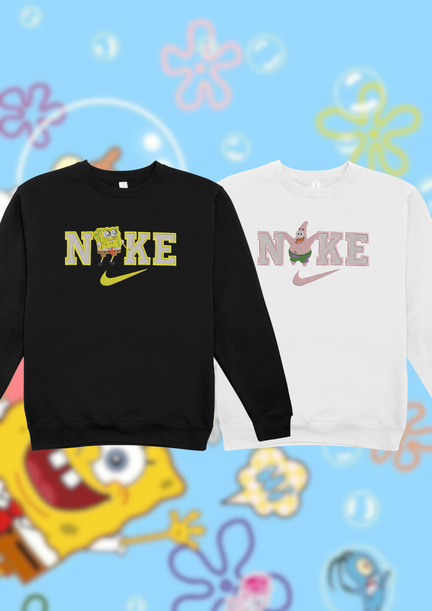 Pack Sudadera N*KE Bob Esponja y Patricio